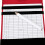 Tragbares rotes Golf-Scorekarten-Halter-Set mit Holzstift & Karten 4