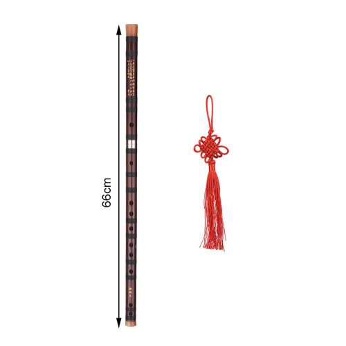 Authentic C Key Bamboo Dizi Flute for Beginners Chinese Knot 1