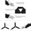 4pcs Adjustable Bed Sheet Fasteners Clips Straps 40-90cm Black 8