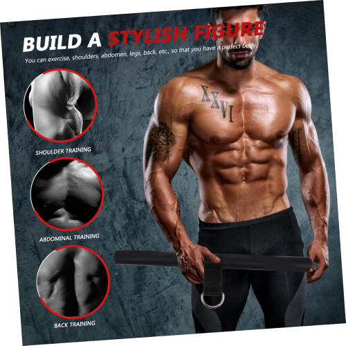 Tension High Pull Bar 1-Piece Portable Muscle Trainer Easy-Install Pull-Down Bar Back Arm Exercises Compact Storage 1