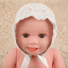 Baby Girl Baby-Lätzchen-Lace-Hut Fotografie-Requisiten Kappen Böhnchen Party-Kopfbedeckung Weiß