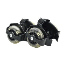 Roller Skating Shine Rollers Wheel Shoes For Boys Children Black Kids Roller Skate Shoes With Heel Wheels