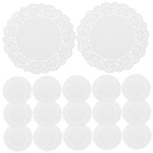 Paper Doilies 200-Count Disposable Grease-Absorbent Safe Material for Snacks Sandwiches Cakes Tableware Decor