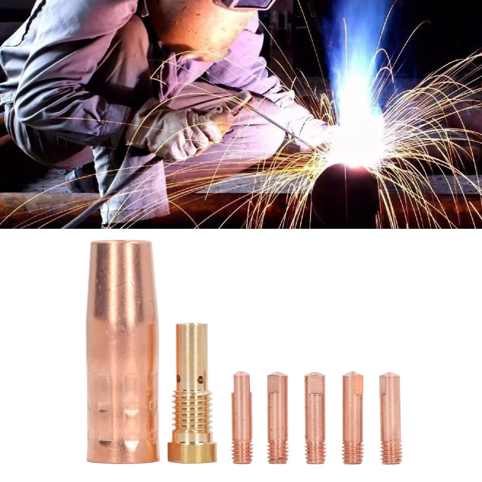 Brass Mig Welding Gun Nozzle Tips Kit 0.8Mm 0.031In For Fc90/80Gl 8771352210080
