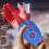 Kids Web Launcher Toy 3pcs Suction Cup Wall Adhesive String Long Range Blue 8