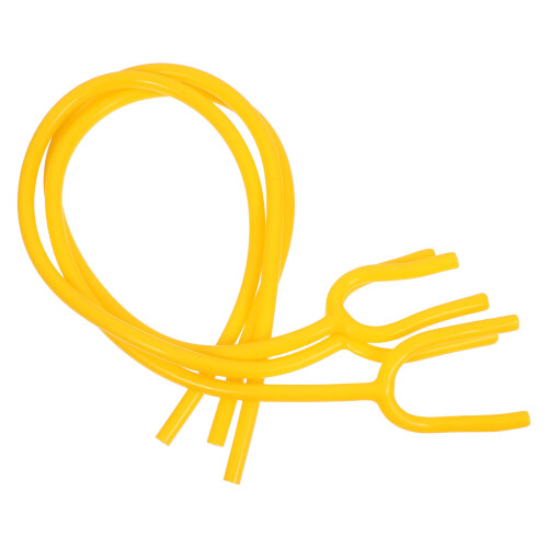 6 Pcs Yellow PVC Y Shaped Stethoscope Replacement Tube