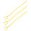 6 Pcs Yellow PVC Y Shaped Stethoscope Replacement Tube 2