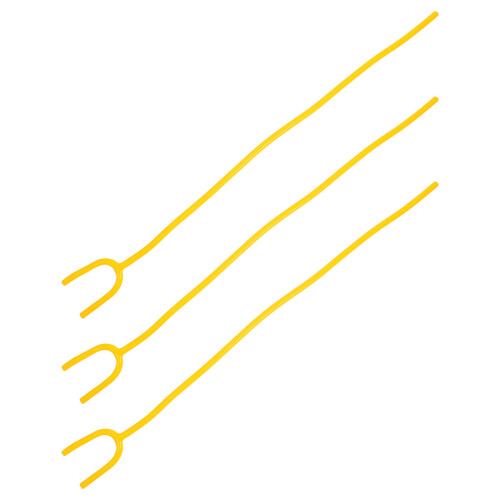 6 Pcs Yellow PVC Y Shaped Stethoscope Replacement Tube 1