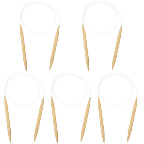 5Pcs Wooden Circular Knitting Needles For Hand Weaving 1