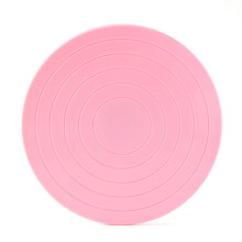 2Pcs 5.5 Inch Rotating Cake Turntable Decorating Stand (Pink)