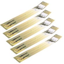 5 Set Karpfen Angeln Haar Rigs Linie Metall Haken
