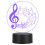 3D Musical Notes LED-Licht USB Touch Tisch 4