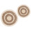 8 Pcs Woven Coaster And Round Placemat Dining Table Accessory 2