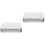 2Pcs Tin Box With Lid Tinplate Storage Container 6