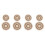 8 Pcs Woven Coaster And Round Placemat Dining Table Accessory 6
