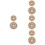 8 Pcs Woven Coaster And Round Placemat Dining Table Accessory 8