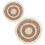 8 Pcs Woven Coaster And Round Placemat Dining Table Accessory 3