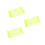 3Pcs Yellow Pet Ear Mesh Covers Breathable Head Wraps for Summer Use 5