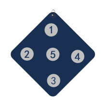 Fencing Wall Target Wall-Mounted Fencing Training Target With Five Bulls-Eye For Child And Adult Fencer