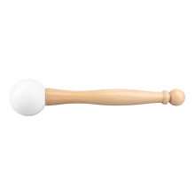 Kristallklangschale, Mallet aus Silikon, Holz, Singtöne, Klangschlägel für Yoga und Meditation
