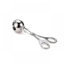 (Dia 4.5cm red) Grill Presses Stainless Steel Meatball Maker Kitchen Accessories