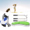 Desktop-Golfstift-Set, 3 Kugelschreiber und 9