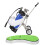Desktop-Golfstift-Set, 3 Kugelschreiber und 5