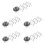 5 Pack Taco Serving Platter Tray Holders With Salad Cup Rack Stand 8