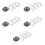 5 Pack Taco Serving Platter Tray Holders With Salad Cup Rack Stand 9