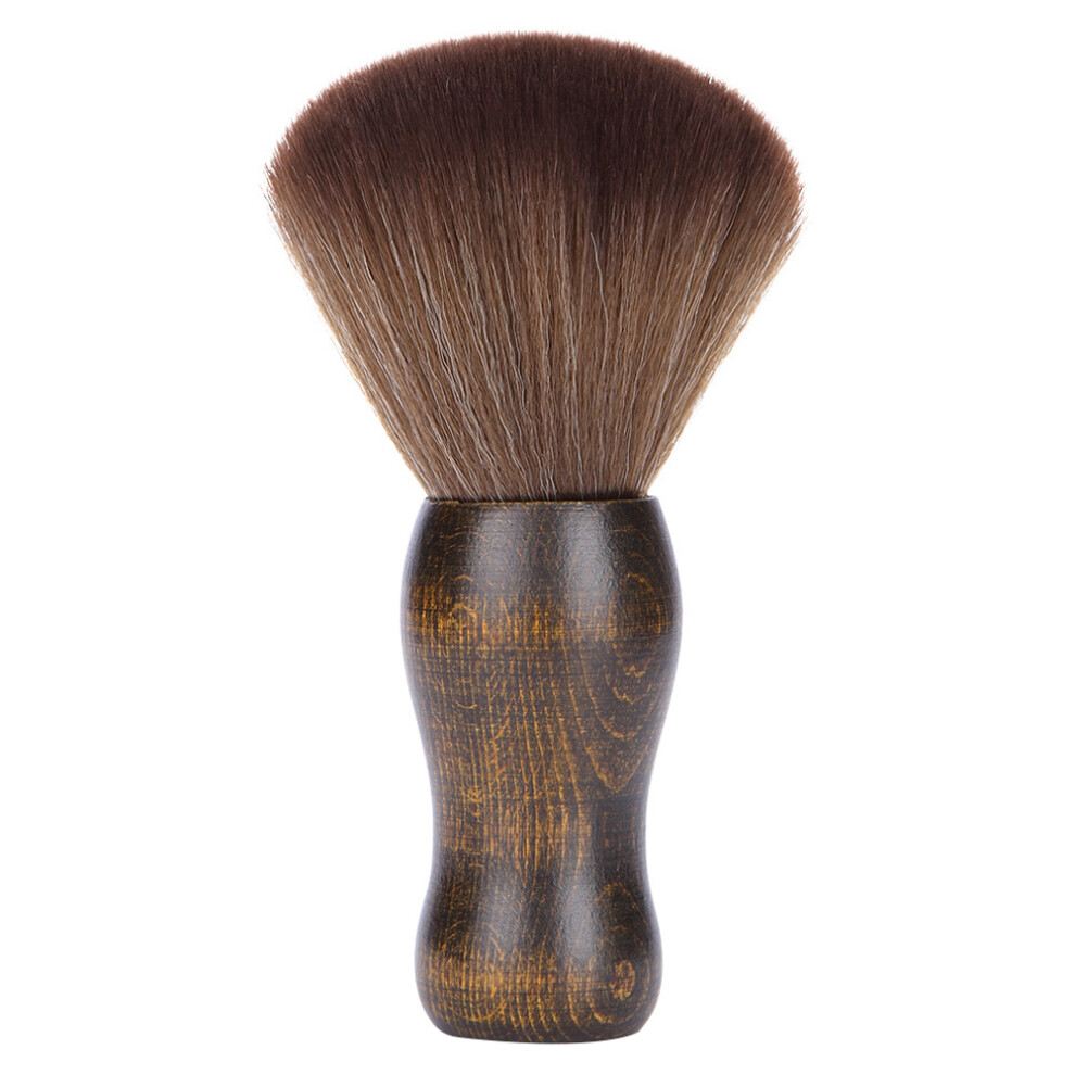 Aboofan 2Pcs Barber Hair Tool Brush Wooden Handle Hair Cleaning Brush Hair