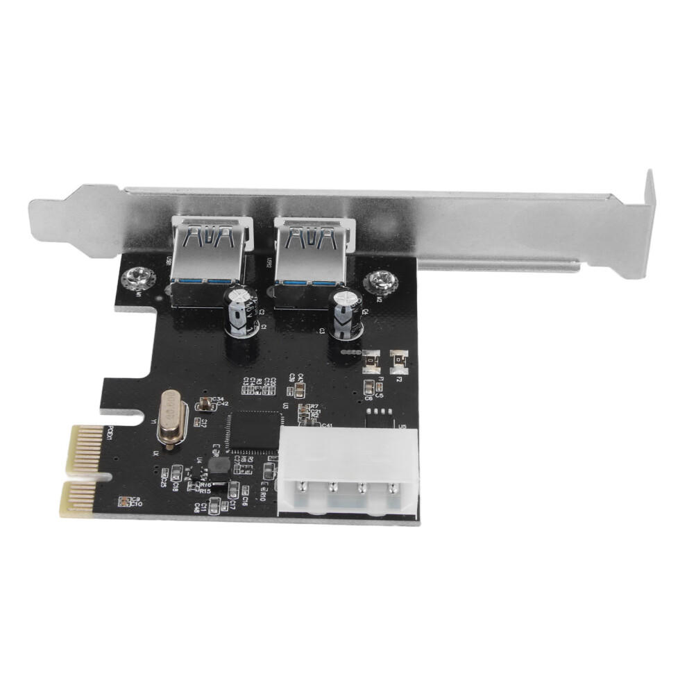 Pcie To Usb 3.0 Expansion Card 2 Ports 5Gbps For Desktop Pc 8761352212542