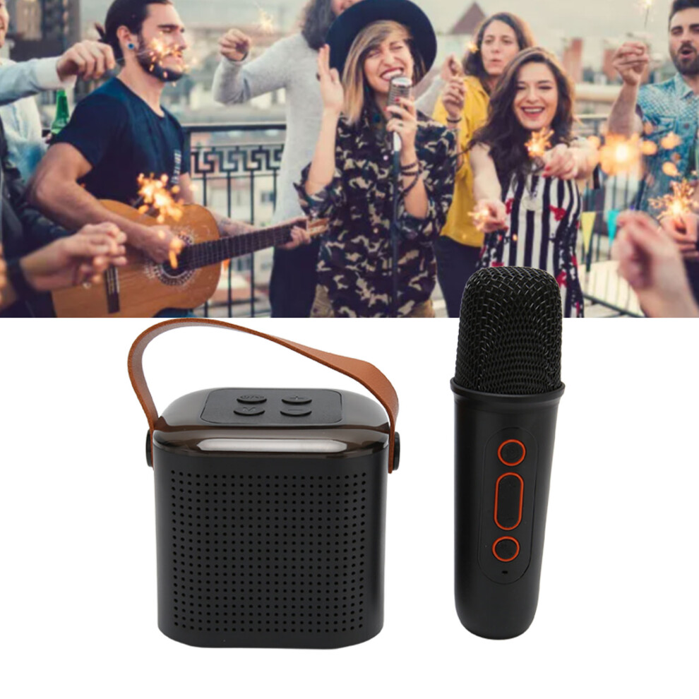 Portable Bluetooth Karaoke Machine With Stereo Rgb And Microphone - Light/Black 5091352212628