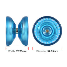 Unresponsive Yo-Yo 5-Saiten, 57,15 39,95 mm, Blau