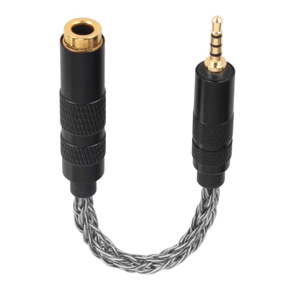 Balanced Ports Sound Adapter 4.4Mm To 2.5Mm Female To Male For Headphones Grey 8481352213164