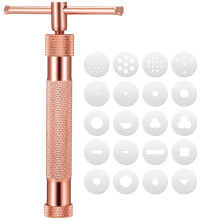 2Pcs Alloy Rotary Mold Set For Polymer Clay Diy Noodles Kids Toy