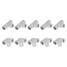 10Pcs Joints: 3 Way Elbow T Shaped Connectors