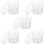 5Pcs Transparent Plastic Paint Storage Cups with Lid and Scale 1