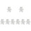 8Pcs Safety Rear Facing Car Seat Mirror 11