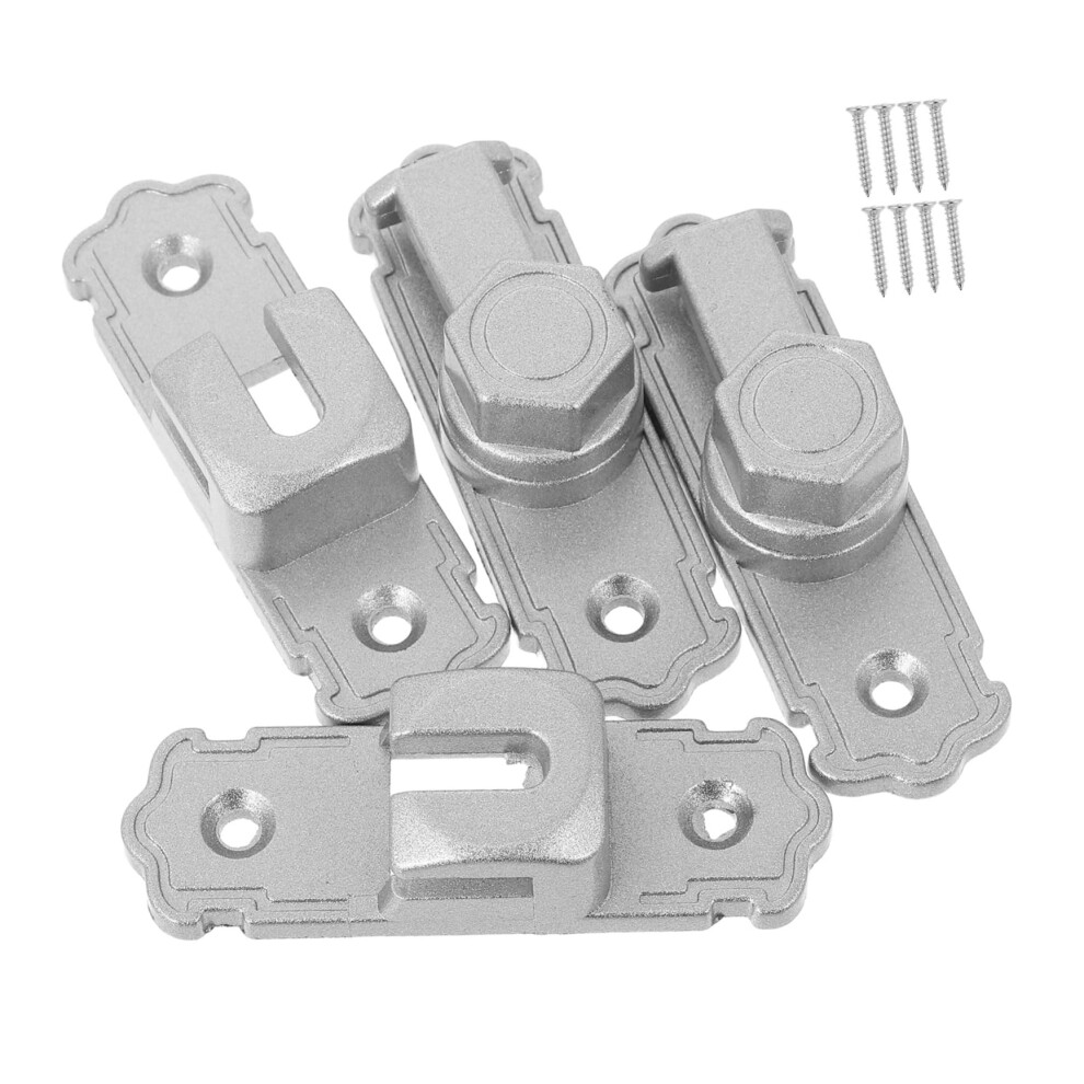 Flip Latch Door Lock Bolt 2-Pack Barn Door Latches Sliding Catch Holder Safety Lock 9084446288377