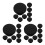 24 Pcs Flexible Silicone Plug Waterproof Cap For 16.8-17.8mm Holes 5