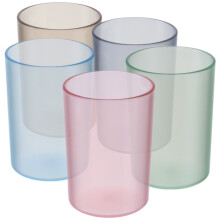 25 Pcs Plastic Bathroom Cups For Toothbrush Storage