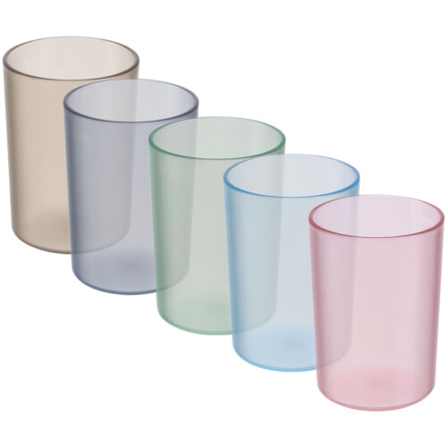 25 Pcs Plastic Bathroom Cups For Toothbrush Storage 1
