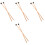 4 Pairs Professional Tongue Drum Mallets Marimba Sticks 5