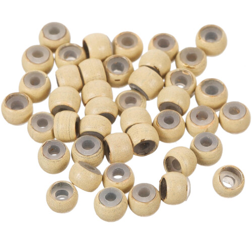 2Boîtes Perles Silicone Beige Accessoires Dreadlocks 2