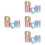 24Rouleaux Ruban Couleurs Assorties Balles Jouet 6