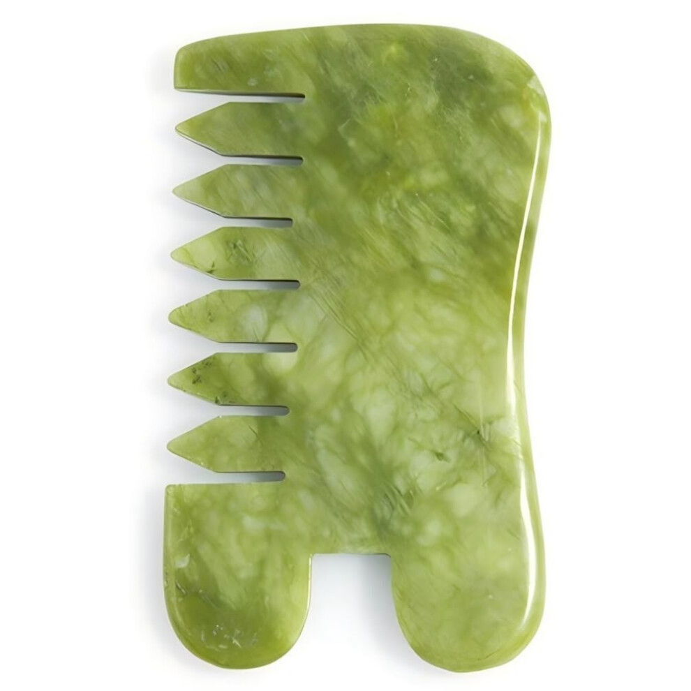 Body Massage Jade Comb Jade Stone Board Massager Portable Chinese Gua Sha Tool For Face Arms Feet