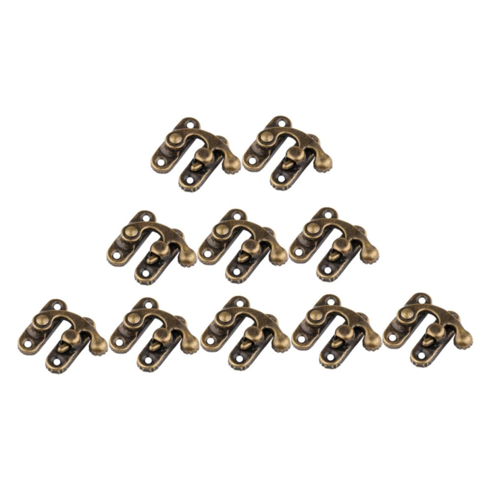 25Pcs Antique Right Latch Hook Hasp Horn Lock Box Latch For Jewelry Crafts, Durable Tone, Diy Jewelry Box Hardware 9084446288520