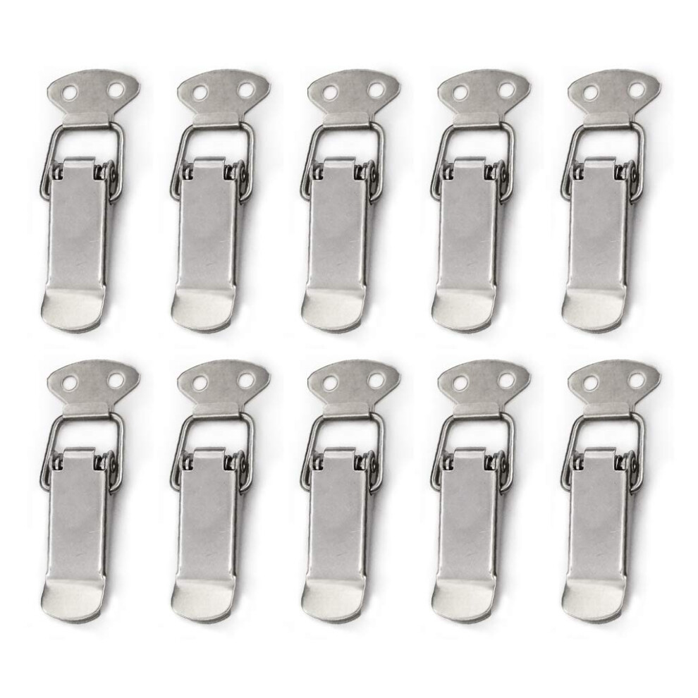 Spring Load Buckle Toggle Hasp For Door Clasp Hardware Locks For Drawers Cabinets Lockers Suitcases 10 Pcs 9354506143121