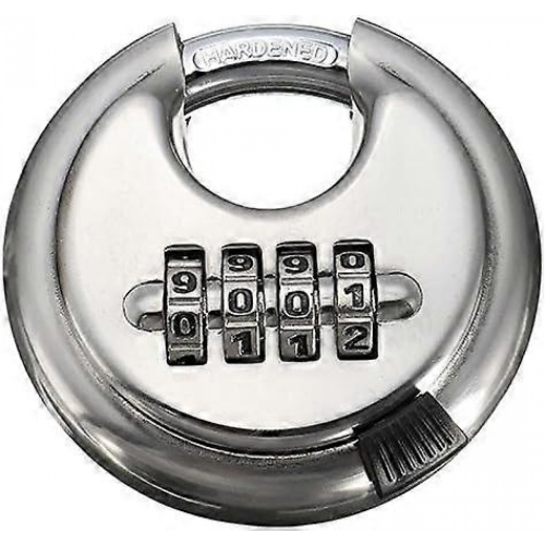 Combination Discus Padlock, 4 Position Stainless Steel 2