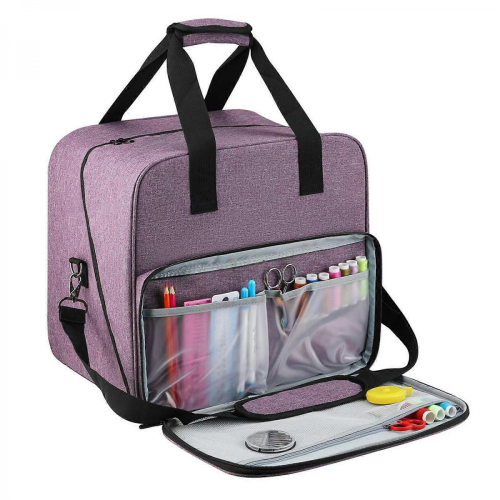 Case, Universal Overlock Sewing Machine Tote Bag with Shoulder Strap Handles 1